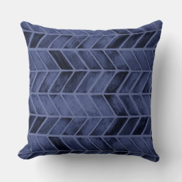 Navy Pijl Waterverf Kussen