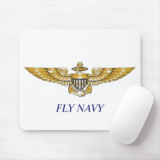 Navy_Pilot_Wings, FLY NAVY Muismat (Met muis)