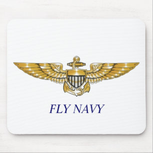 Navy_Pilot_Wings, FLY NAVY Muismat