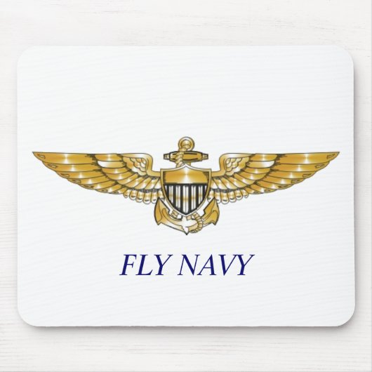 Navy_Pilot_Wings, FLY NAVY Muismat (Voorkant)
