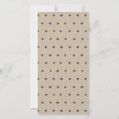 Navy Pine Bossen Mountain Sketch Wedding Invite Bedankkaart (Achterkant)