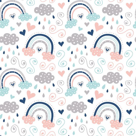 Navy Pink Bath Towels Rainbow Boho Kids Surprise Bad Handdoek