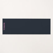 Navy pink custom yogamat (Voorkant (horizontaal))