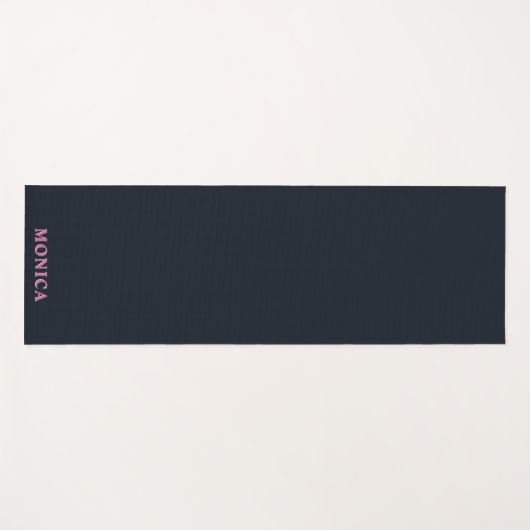 Navy pink custom yogamat (Voorkant (horizontaal))