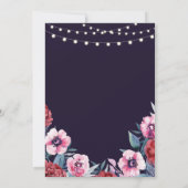 Navy Pink New Home Invite Kaart (Achterkant)