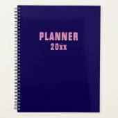 Navy pink planner (Voorkant)