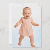 Navy Pink Tropical Wild Forest Flower Verjaardag Kaart (Achterkant)