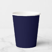 Navy plaid upsherin cup papieren bekers (Achterkant)
