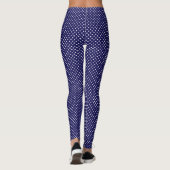 Navy Polka Dot Active Leggings (Achterkant)
