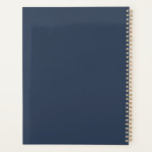 Navy Pollinator Tuin Ongedateerde Agenda Planner  (Achterkant)