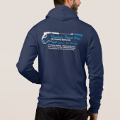 Navy Pressure Washing Power Wash Cleaning Hoodie (Achterkant)