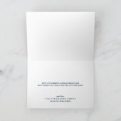 Navy  Prettige feestdagen Wenskaart (Binnen)