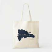 Navy Punta Cana Custom Wedding Canvas tas (Voorkant)