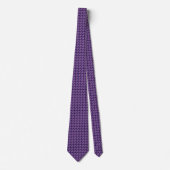 Navy Purple Exquisite Pattern Tie Stropdas (Voorkant)