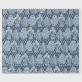 Navy quilt Chinoiserie Ginger Jar  Cadeaupapier (Vlak)
