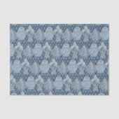 Navy quilt Chinoiserie Ginger Jar Tissuepapier (Voorkant)