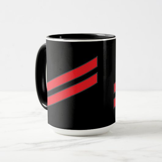 Navy Rank E-2 Fireman Mok (Voorkant links)