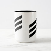 Navy Rank E-3 Seaman Tweekleurige Koffiemok (Center)