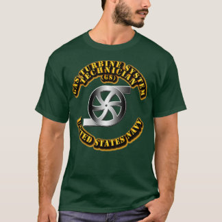 Navy rate gas turbine systeem technicus t-shirt