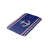 Navy Red Anchor Bathmat Badmat (Gekanteld)