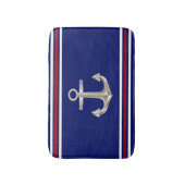 Navy Red Anchor Bathmat Badmat (Voorkant Verticaal)