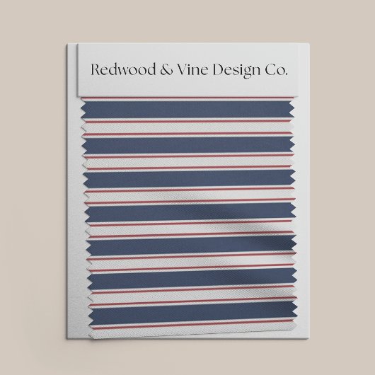 Navy, Red Cream en Summer Stripe Stof