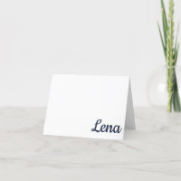 NAVY, RED Oxford, MS gepersonaliseerde Note Kaart