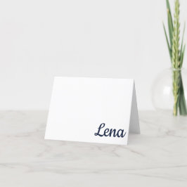 NAVY, RED Oxford, MS gepersonaliseerde Note Kaart