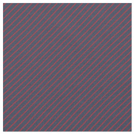 Navy & Red Stripes Stof
