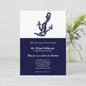 Navy Retirement Kaart (Staand voorkant)