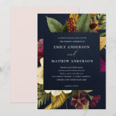 NAVY  RETRO BURGUNDY GEEL KAART (Voorkant / Achterkant)