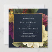 NAVY  RETRO BURGUNDY GEEL KAART (Voorkant)