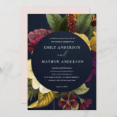 NAVY RETRO BURGUNDY GEEL KAART (Voorkant / Achterkant)