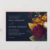 NAVY  RETRO BURGUNDY GEEL KAART (Voorkant / Achterkant)