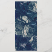 Navy Roos Gold Bouquet Wedding Menu (Achterkant)