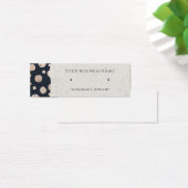 Navy Roos Gold Circles Stud voor Kaarten met beeld Mini Visitekaartjes (Bureau)