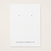 Navy Roos Gold Geometric Earring Display Card Visitekaartje (Voorkant)