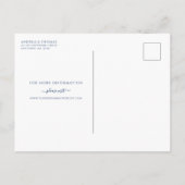 Navy Roos Gold Glitter Geometric Save the Date Aankondigingskaart (Achterkant)