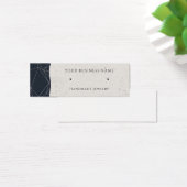 Navy Roos Gold Modern Stud Earning Display Kaarten Mini Visitekaartjes (Bureau)