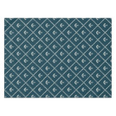 Navy Rope en Anchor Pattern Tafelkleed (Voorkant (Horizontaal))