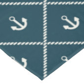 Navy Rope en Anchor Pattern Tafelkleed (Gekanteld)