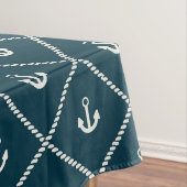 Navy Rope en Anchor Pattern Tafelkleed (Voorbeeld)