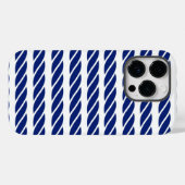 Navy Rope Stripes Nautische  achtergrond Case-Mate iPhone Case (Achterkant (horizontaal))