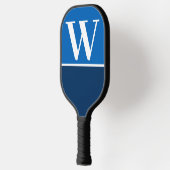 Navy Royal College Team Kleuren Monogram Pickleball Paddle (Links)