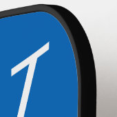 Navy Royal College Team Kleuren Monogram Pickleball Paddle (Links Detail)