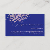 Navy Roze Baby Doula Geboortecoach Zwanger Visitekaartje (Achterkant)