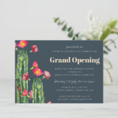 NAVY ROZE BLOEMEN WOESTIJN CACTUS FAUNA GRAND OPEN KAART (Staand voorkant)