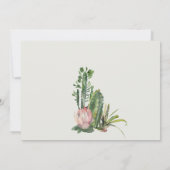 NAVY ROZE BLOEMEN WOESTIJN CACTUS FAUNA GRAND OPEN KAART (Achterkant)