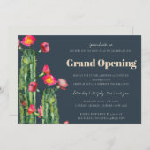 NAVY ROZE BLOEMEN WOESTIJN CACTUS FAUNA GRAND OPEN KAART (Voorkant / Achterkant)