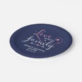Navy & Roze Love maakt een serie over adoptie Papieren Bordje (Gekanteld)